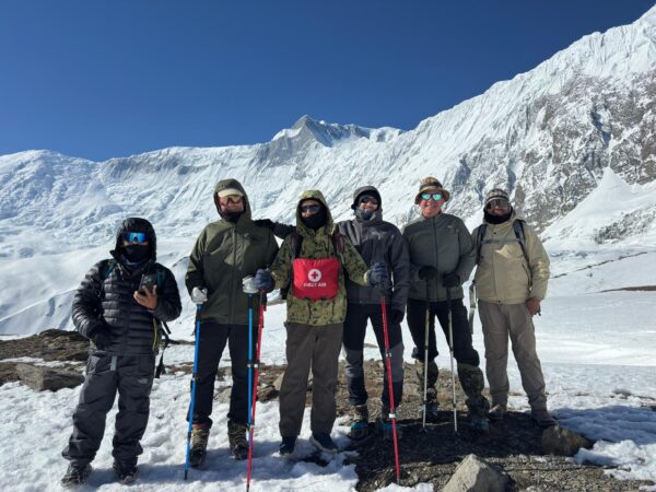 Group at Tilicho lake