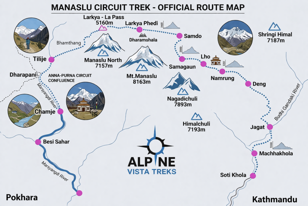 Manaslu Circuit Trek 15 days
