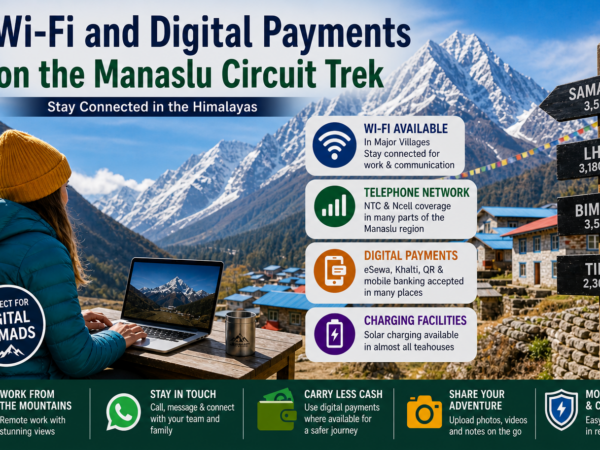 Wi-Fi and Digital Payments on the Manaslu Circuit Trek
