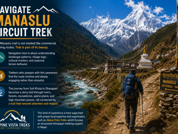 Navigate Manaslu Circuit Trek route